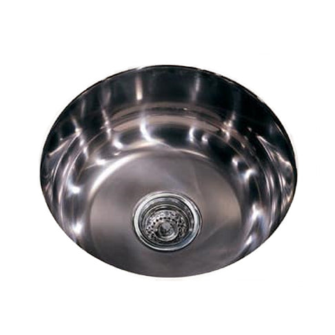 Elements 17-5/8x17-5/8x7-1/8" Titanium Single Bowl Sink Brwn