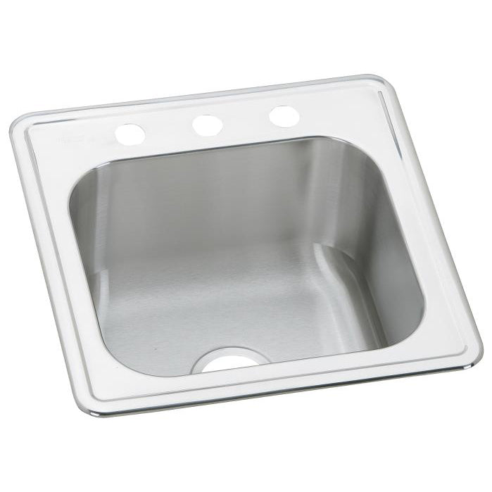 Celebrity 20x20x10-1/8" SS Single Bowl 3-Hole Laundry Sink