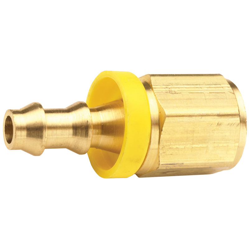 HOSE FITTING 3/8 BRASS 2740606C BARB X F NPTF - PUSH-ON