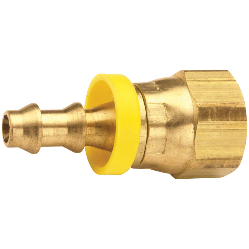 HOSE FITTING 3/4X1-1/16-12 BRASS 2881217C - BARB X F UNF 37° JIC PUSH-ON