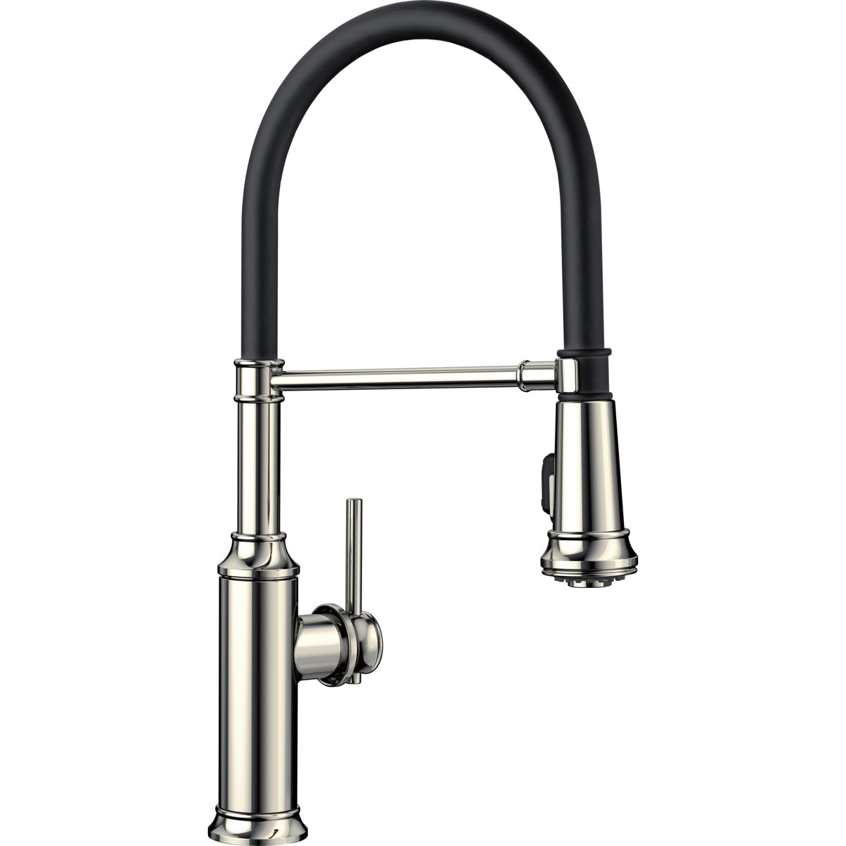Empressa Single Hole Semi-Pro Kitchen Faucet in Polished Nickel