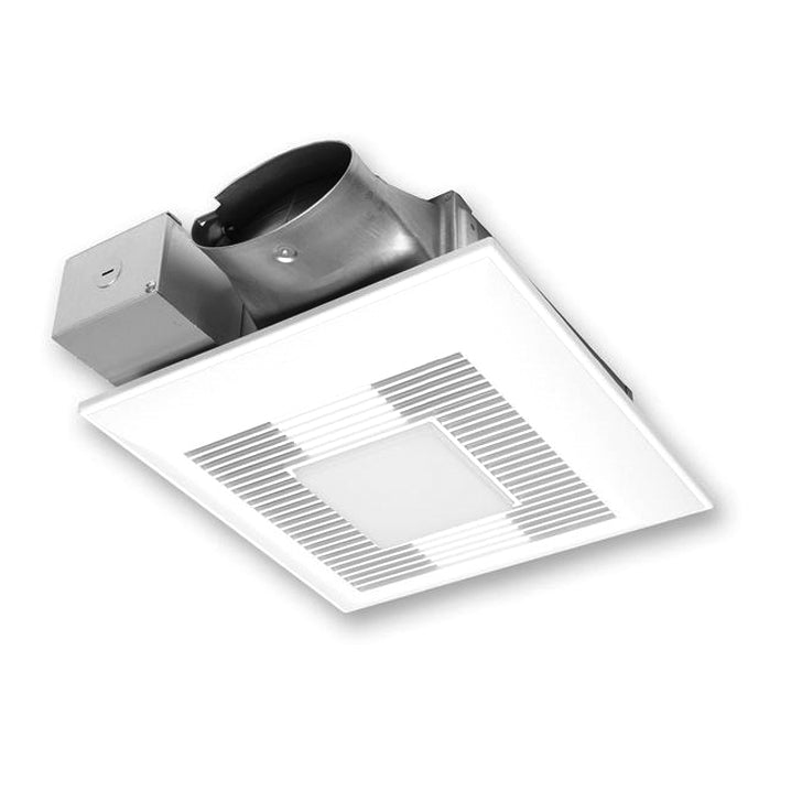 WhisperValue DC LED Light/Moisture Control Ventilation Fan Energy Star Rated