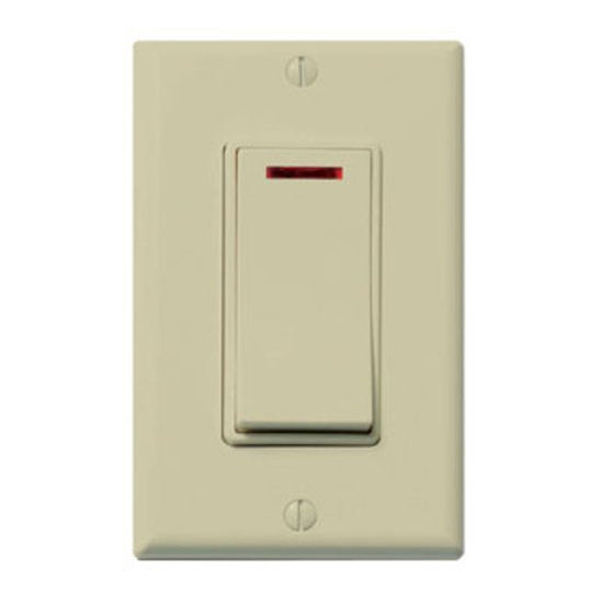 EcoSwitch 1 Function On/Off Wall Switch Almond