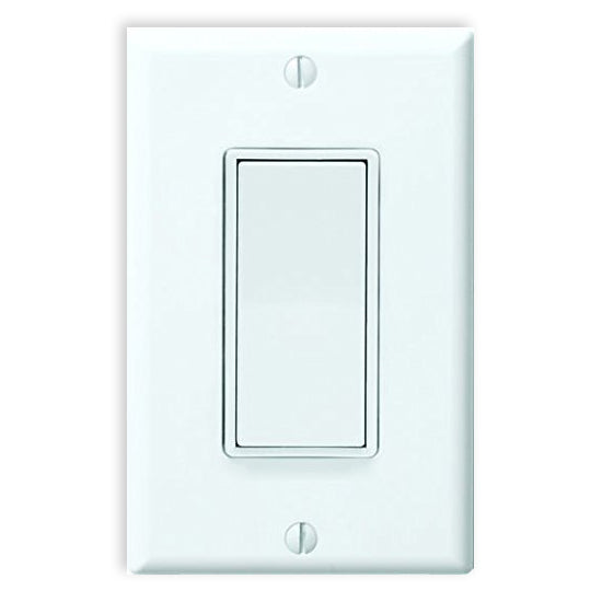 EcoSwitch 1 Function On/Off Wall Switch White