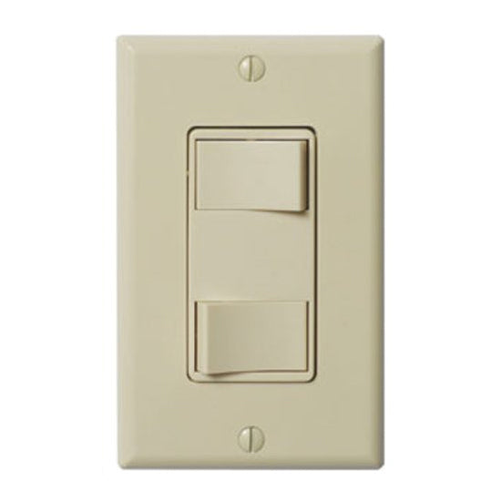 EcoSwitch 2 Function On/Off Wall Switch Almond