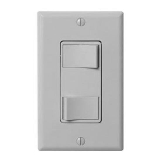 EcoSwitch 2 Function On/Off Wall Switch White