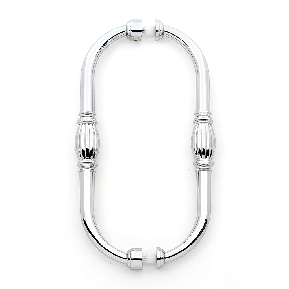 Tuscany 8" Back-to-Back Pull w/Polished Chrome Finish