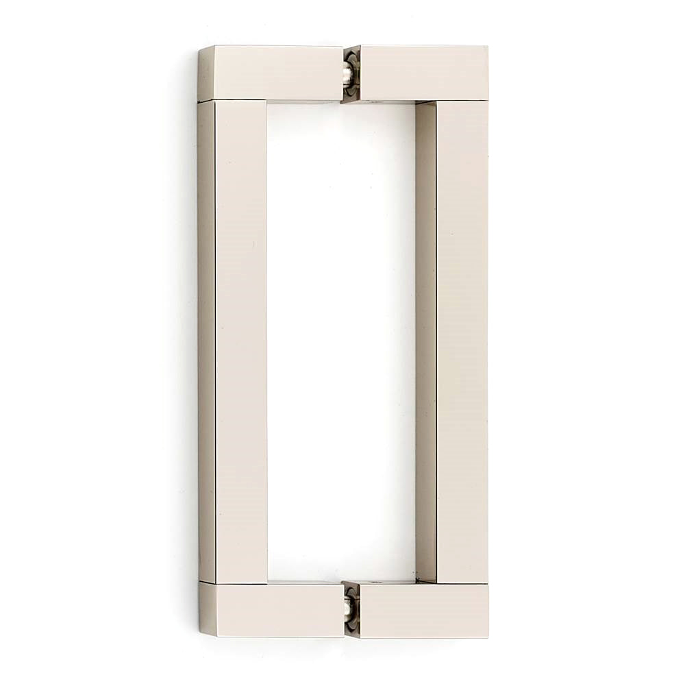 Block 6" Back-to-Back Pull w/Polished Nickel Finish
