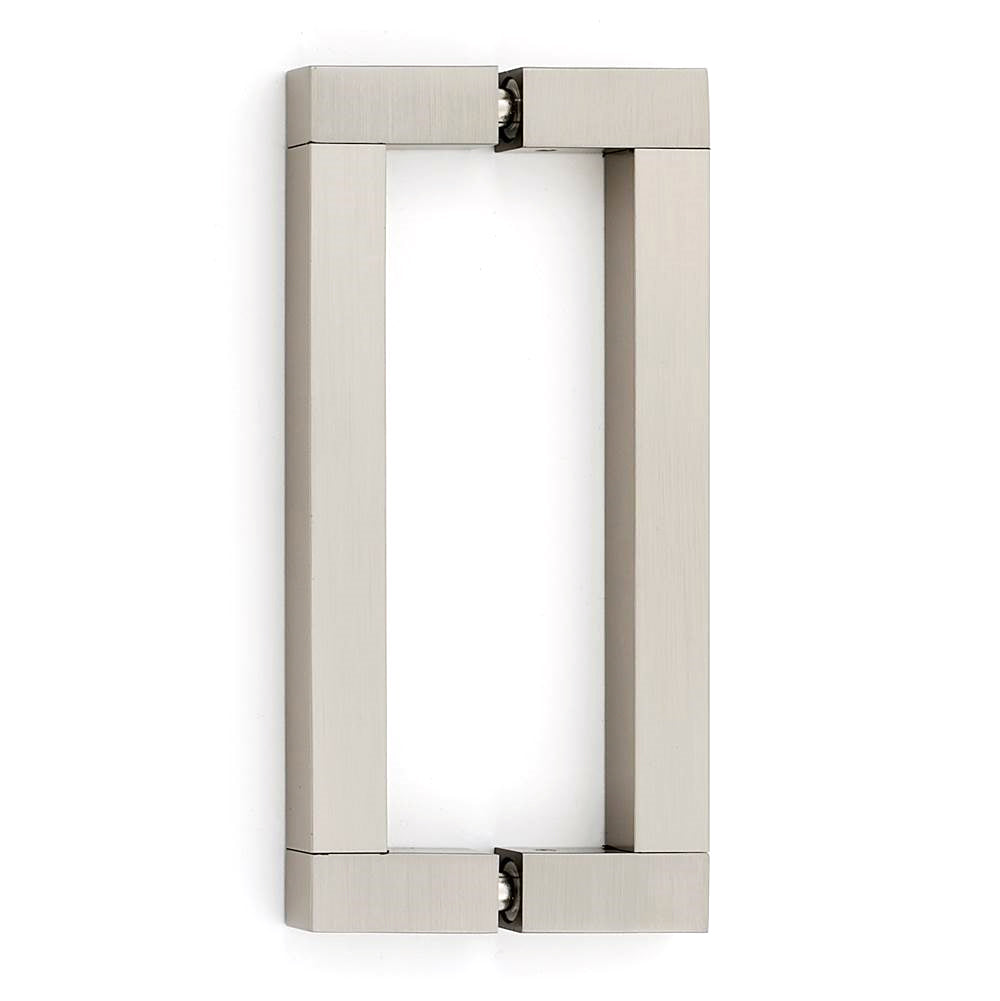 Block 6" Back-to-Back Pull w/Satin Nickel Finish