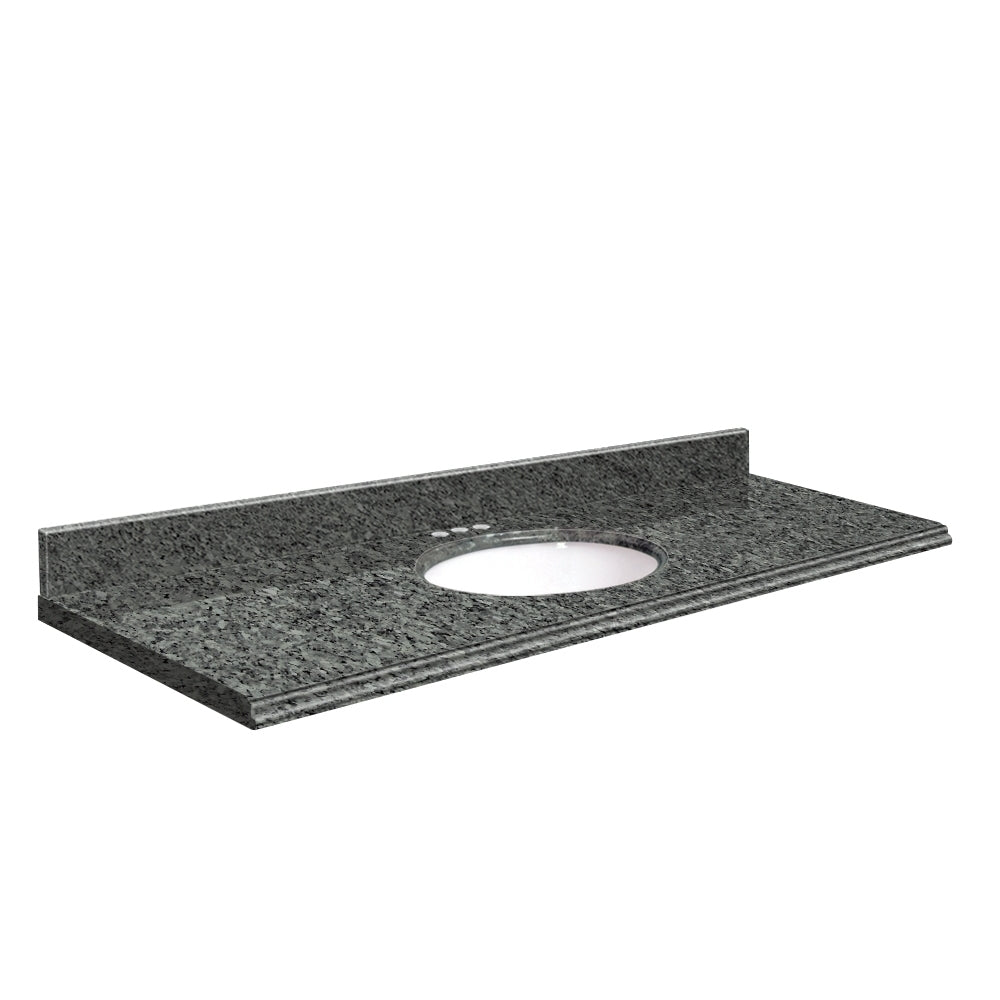 VANITY TOP 61X22 4CC GRANITE G6122-E8-U-W-4 BLUE PEARL