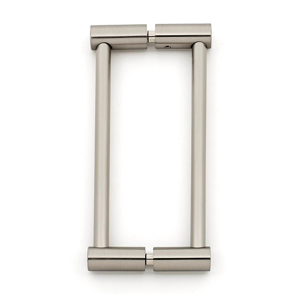 Contemporary I 6" Back-to-Back Pull w/Satin Nickel Finish