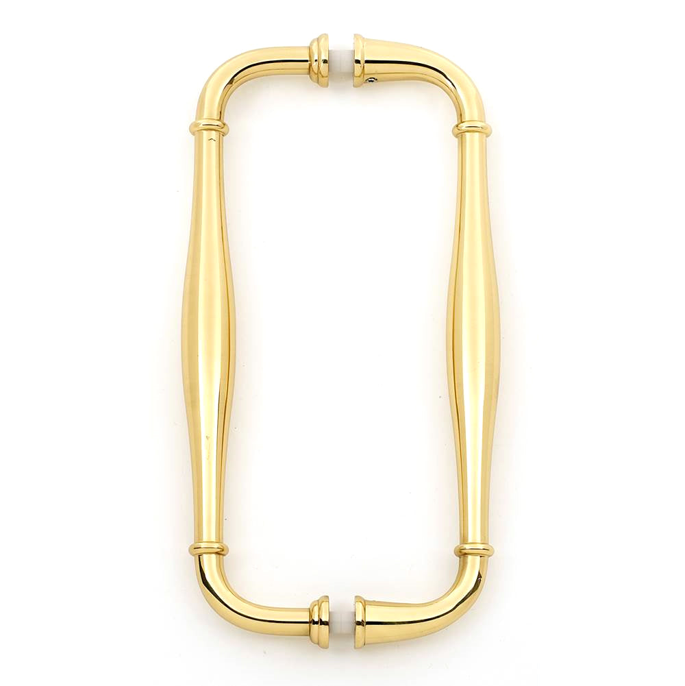 Charlie's 8" Back-to-Back Pull w/Polished Brass Finish