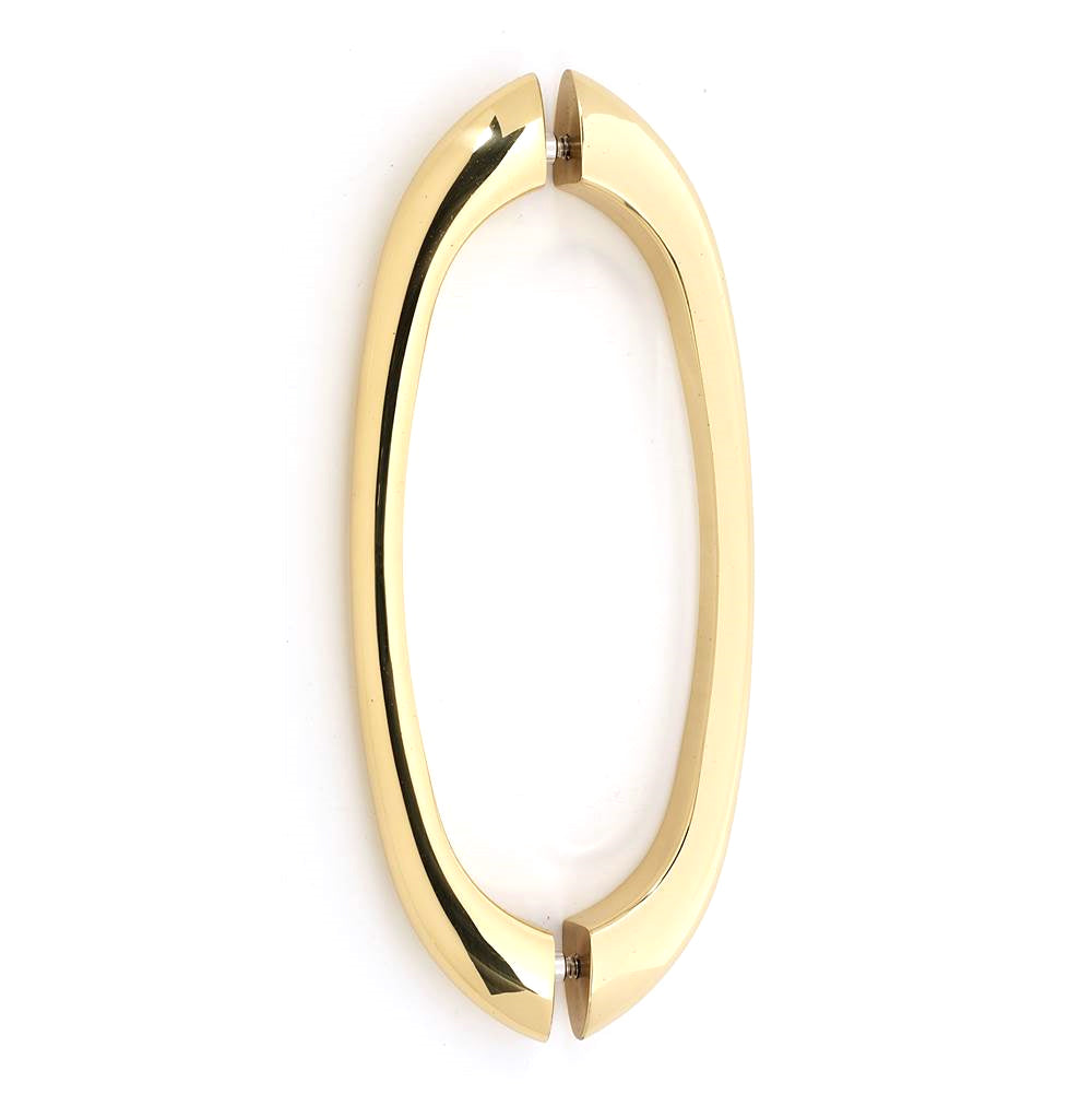 C855 8" Back-to-Back Pull w/Polished Brass Finish