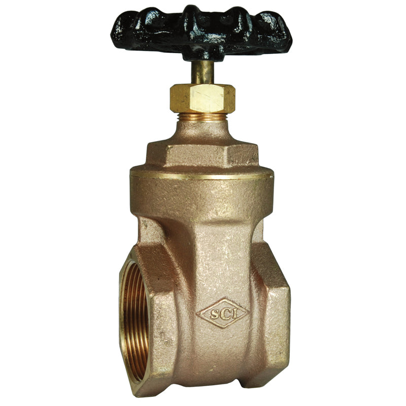 GATE VALVE 3 FNPT BRS BGV300 200 PSI - IRON HANDWHEEL Max Pressure 200 PSI WOG non-Shock