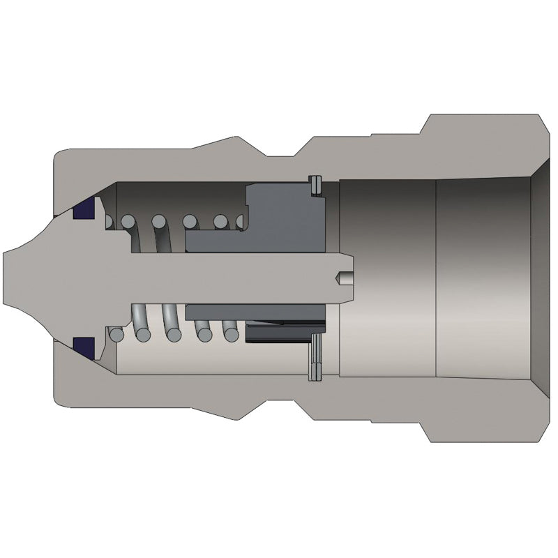 PLUG 1 FNPT STEEL H8F8 2000 PSI - INDUSTRIAL HYDRAULIC - QUICK-CONNECT