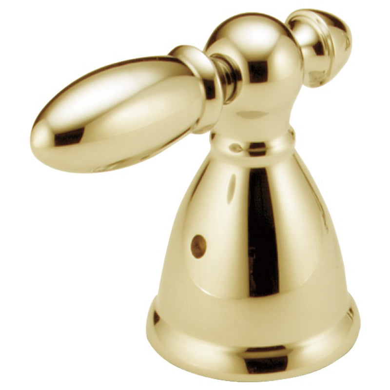 Victorian Lever Handles in Polished Brass (2 pc)