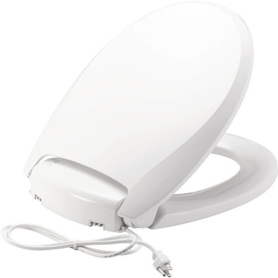 Radiance Rnd Plastic Heated Toilet Seat w/iLumaLight, White