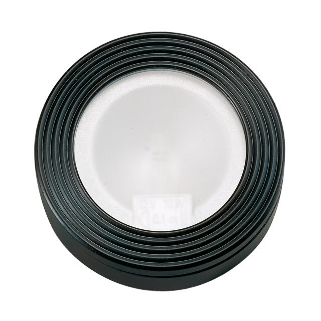 Round Puck Light Recess Mounted Frosted Lens Black