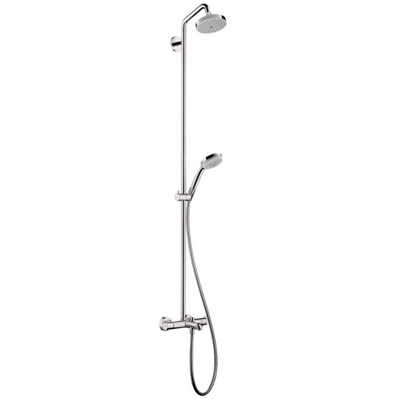 Croma Showerpipe W/Tub Filler In Chrome