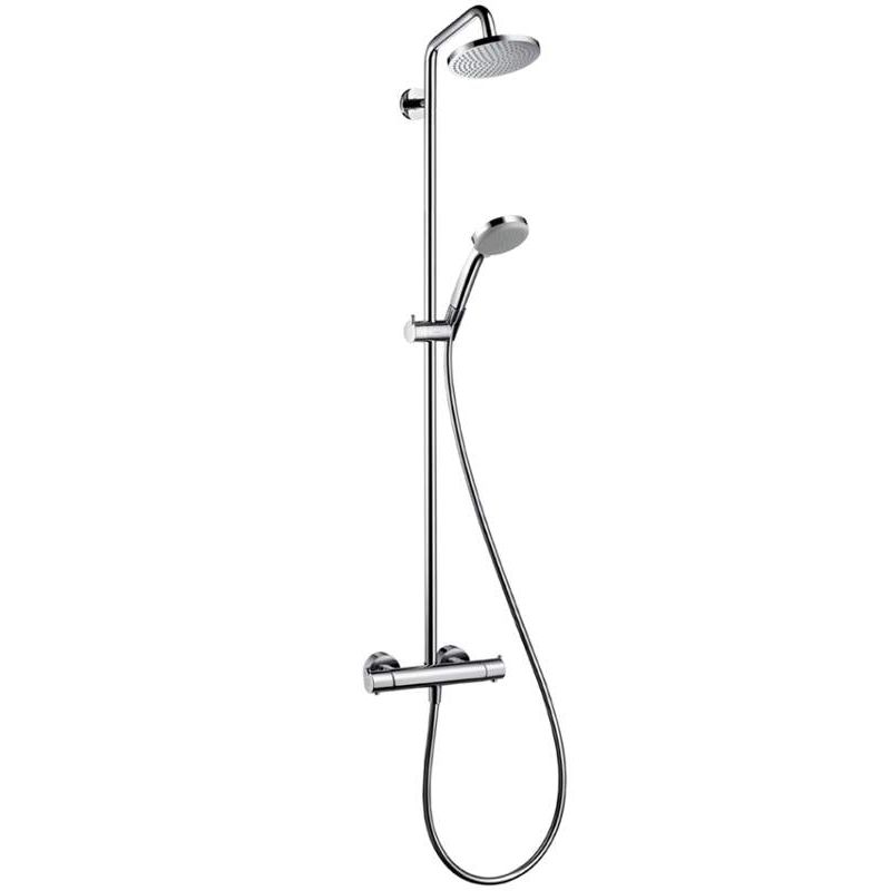 Croma Shower System W/Showerhead and Hand Shower In Chrome