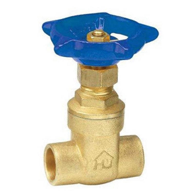 Gate Valve 3/4" Brass CXC 200 Non-Rising Stem No-Lead Max Pressure 200 PSI WOG non-Shock
