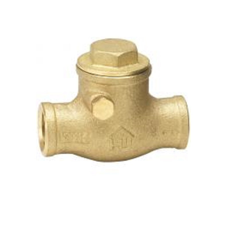Swing Check Valve 1-1/2" Brass CXC  Max Pressure 200 PSI WOG non-shock