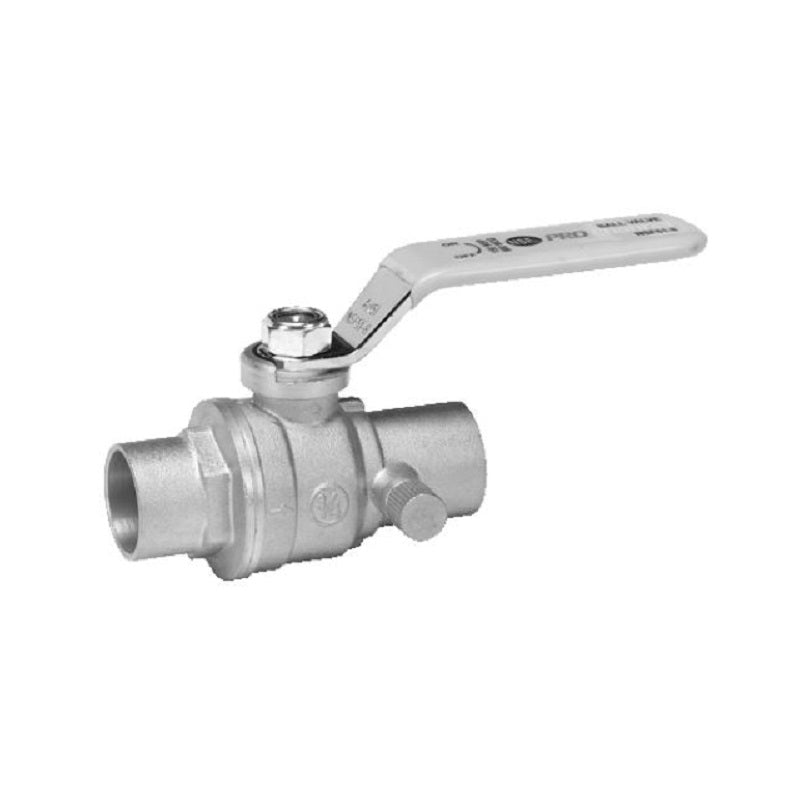 Ball Valve 1" Brass  CXC Full Port  Max Pressure 500 PSI WOG non-shock