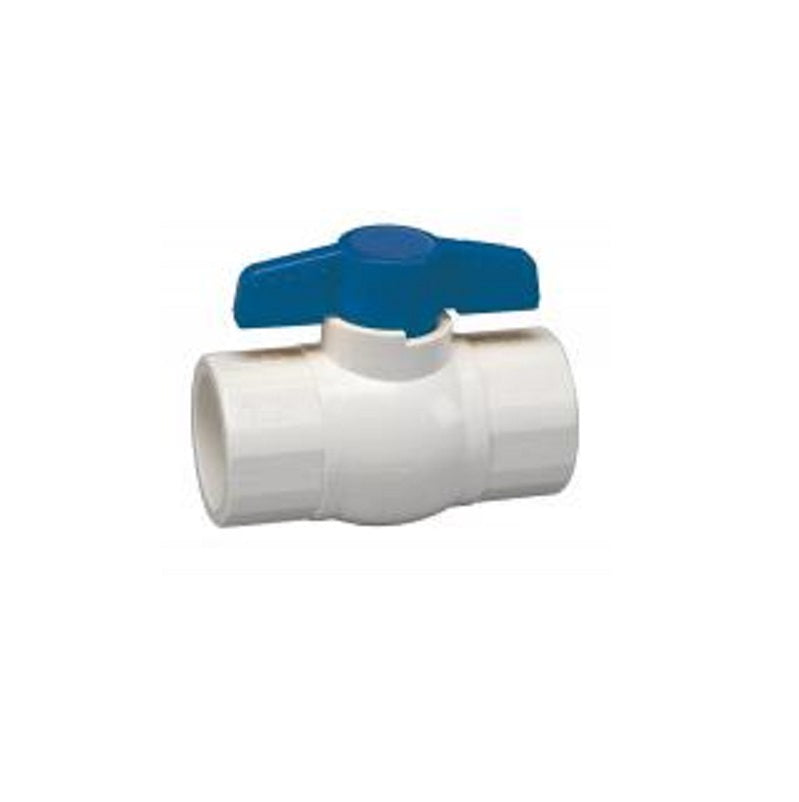 Ball Valve 1/2" Schedule 40 PVC  SOCXSOC  Max Pressure 150 PSI