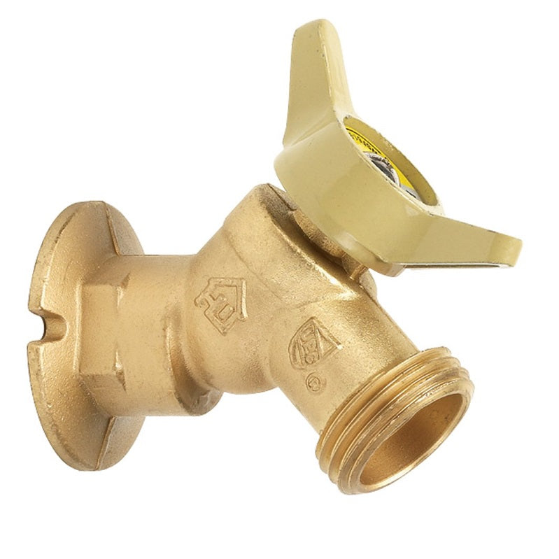 Sillcock 3/4" FPT Inlet Brass Threaded 1/4-Turn Max Pressure 125 PSI