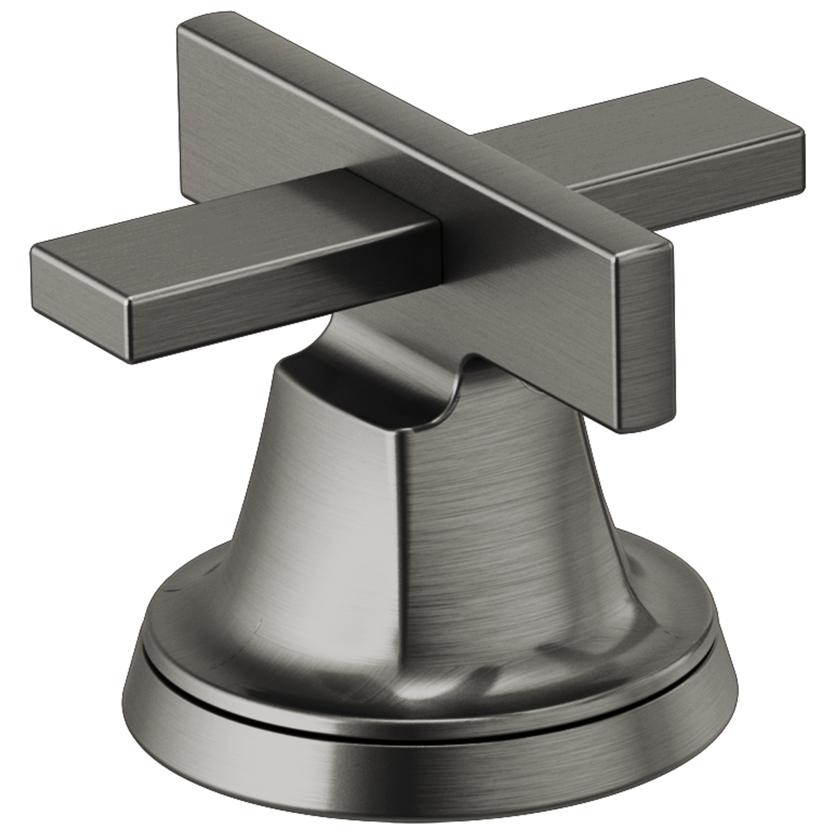 Levoir Widespread Low Cross Handle Kit in Luxe Steel
