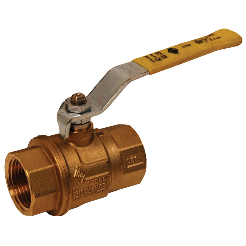 BALL VALVE 3/4 FNPTXFNPT BRS FBV75 - IMPORTED - FULL PORT Max Pressure 600 PSI WOG,150 PSI SWP