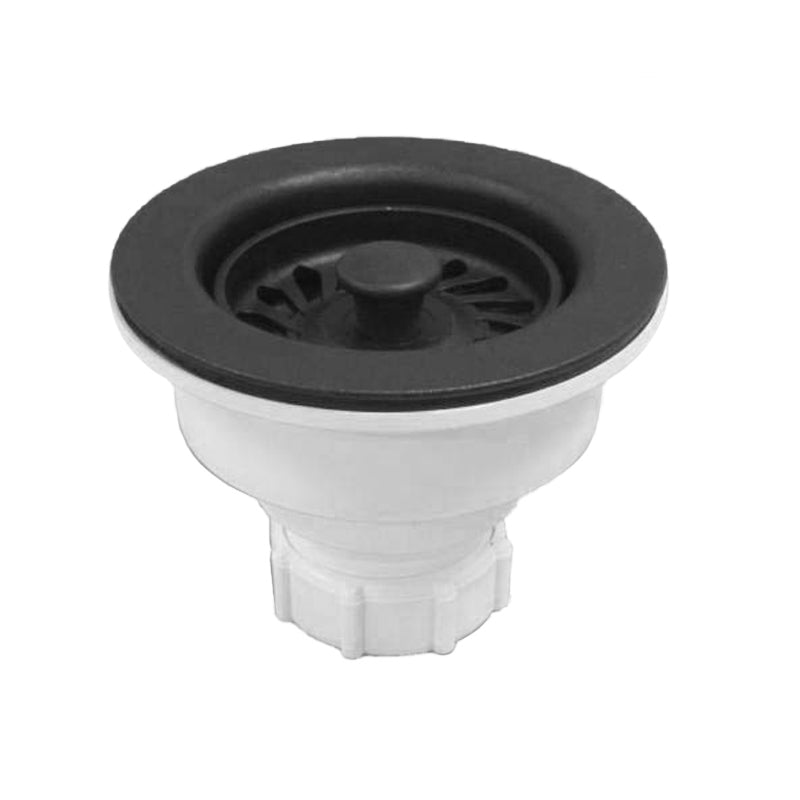 2pc Kitchen Sink Strainer Matte Black