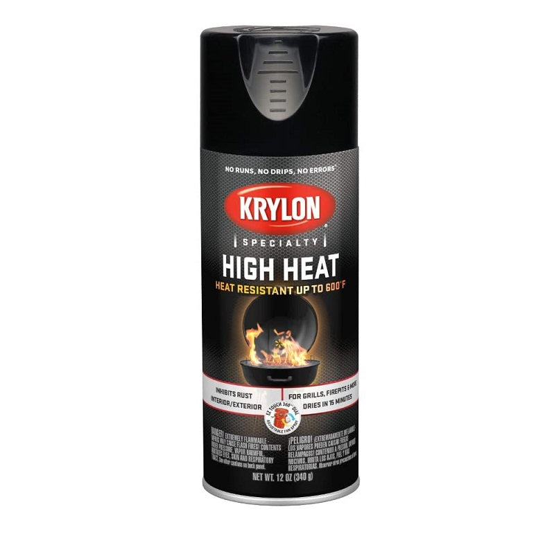 PAINT 16 OZ BLACK HIGH HEAT K01618 - 12 OZ NET WEIGHT