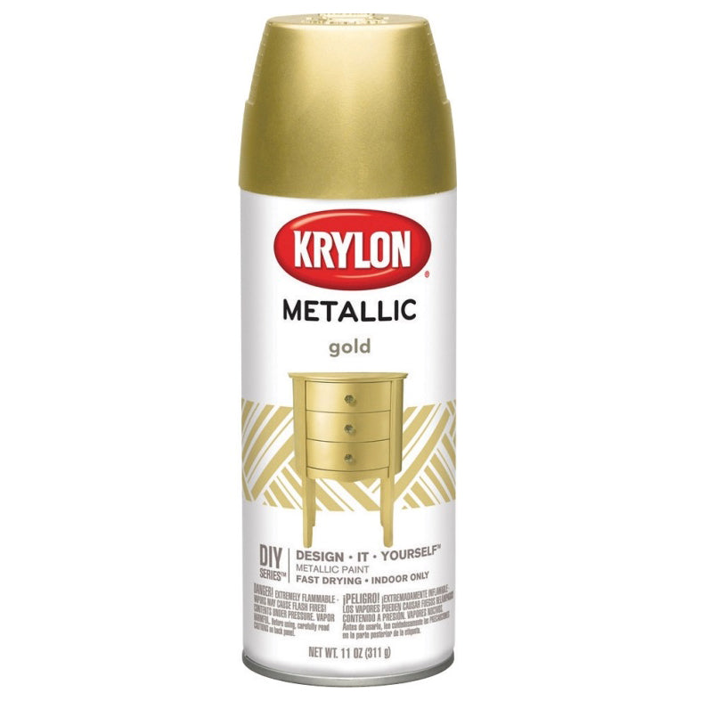 PAINT 16 OZ GOLD METALLIC K01706 - 12 OZ NET WGT