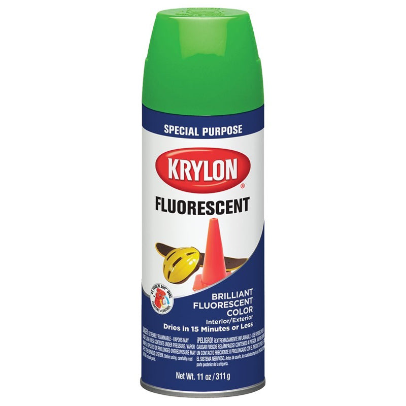 PAINT 16 OZ GREEN SPRAY K03106 FLUORESCENT GREEN 11 OZ NET