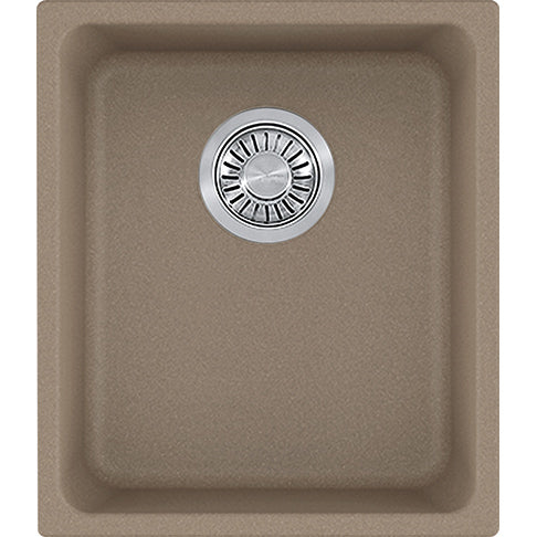 Kubus 15x17-5/16x7-7/8" Granite Single Bowl Sink in Oyster