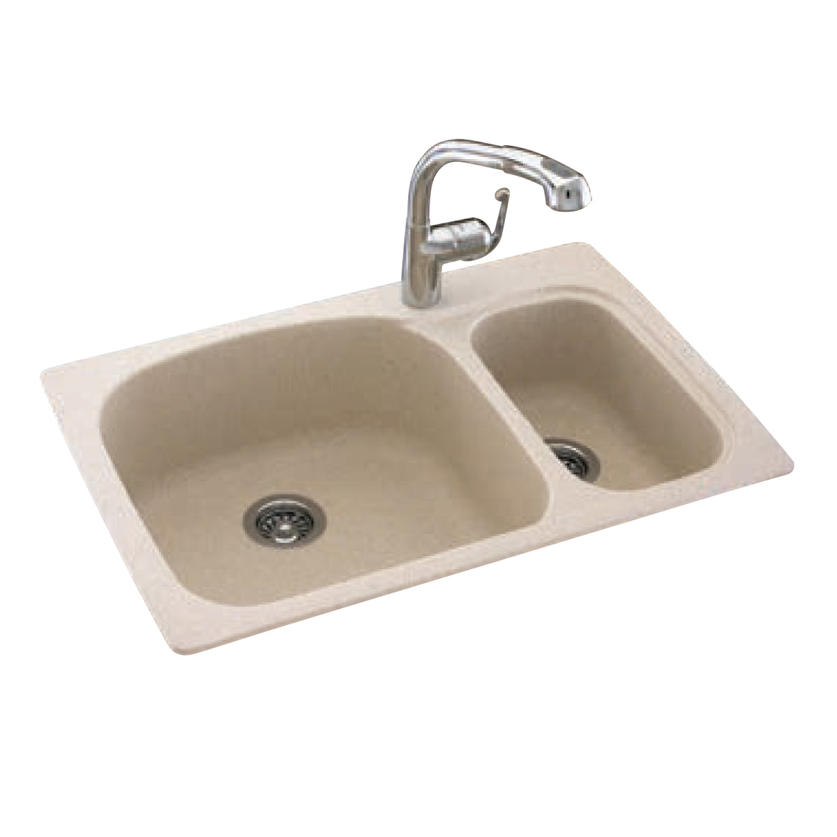 Swanstone 33x22x9-3/4" Double Bowl Sink in Night Sky 1HL