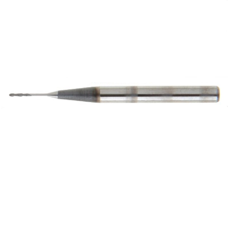 End Mill .025" 2-Flute Single End Ball End Solid Carbide - AD-98 Coating