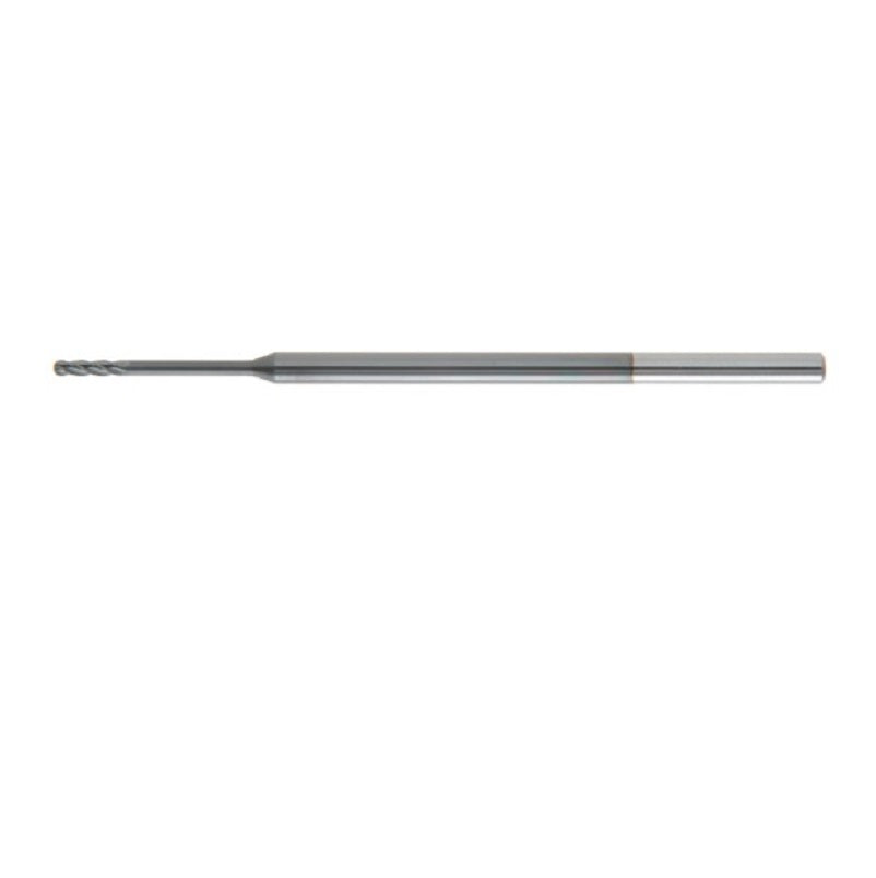End Mill .080" 4-Flute Single End Ball End Solid Carbide - AD-98 Coating