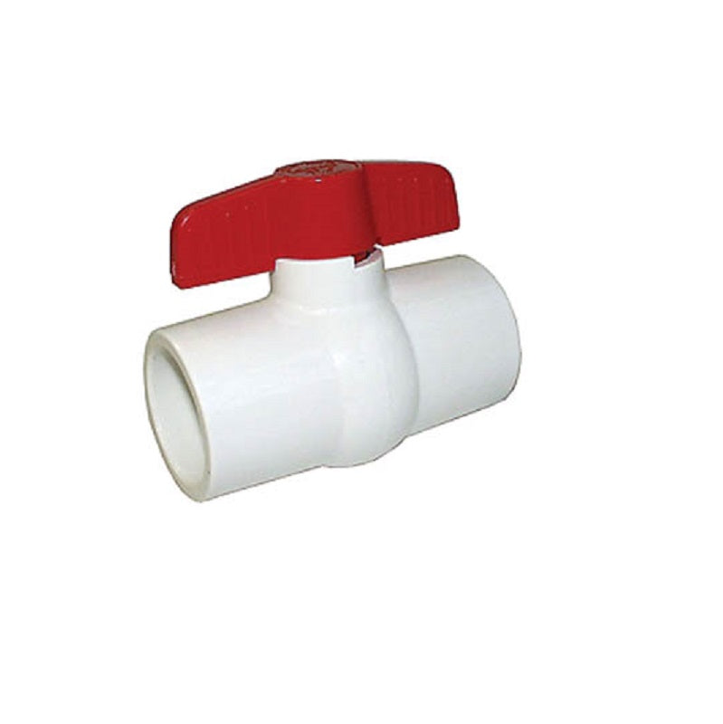 BALL VALVE 1-1/2 PVC SOCKET ENDS 201-407 - S-601 NON-NSF Max Pressure 150 PSI WOG
