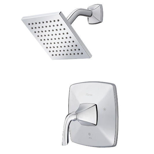 Bronson Shower Trim W/Single-Function Showerhead In Polished Chrome