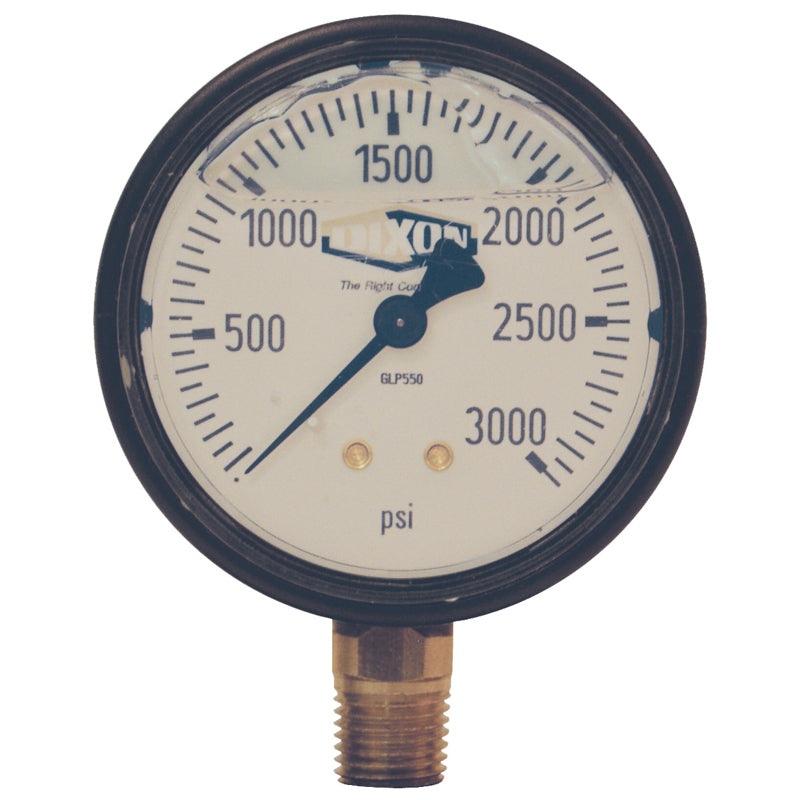 GAUGE 0-100 ABS GLP515 LIQUID FILLED - 2-1/2 FACE -LOWER MOUNT