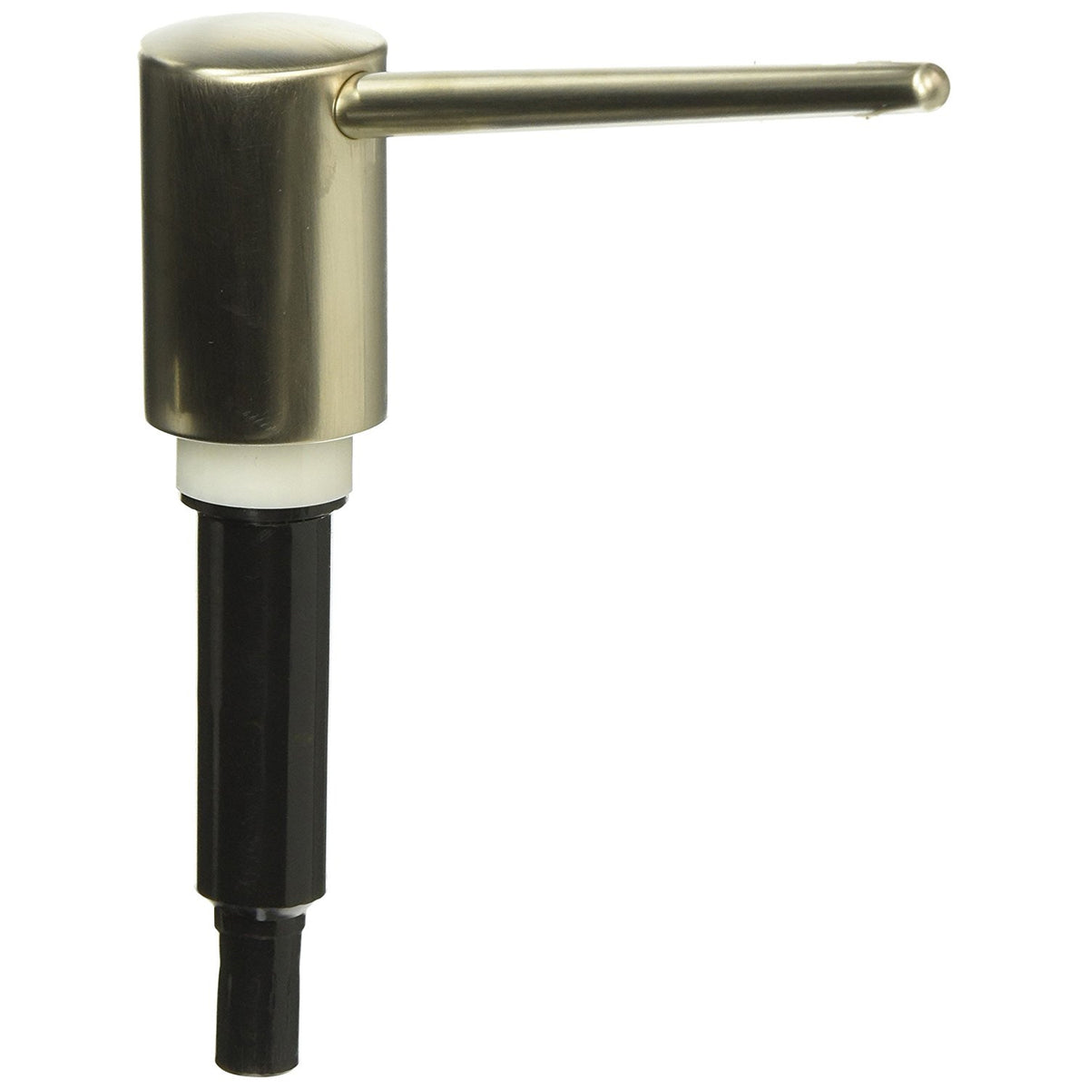 De'Lux Soap Pump Head & Pump in Satin Nickel
