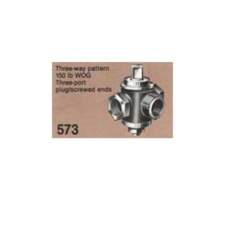 Plug Cock 3/4" Bronze 3-Way  Max Pressure 150 lb WOG