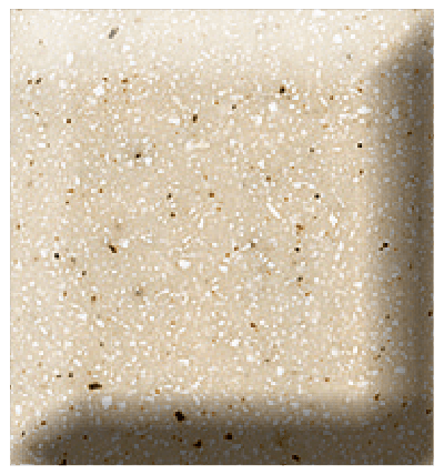 Slim 36x36x3" Shower Base in Matrix Khaki Center Drain