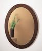 Brook Oval Mirror 22-1/4x30-1/8x3/4 in Cognac