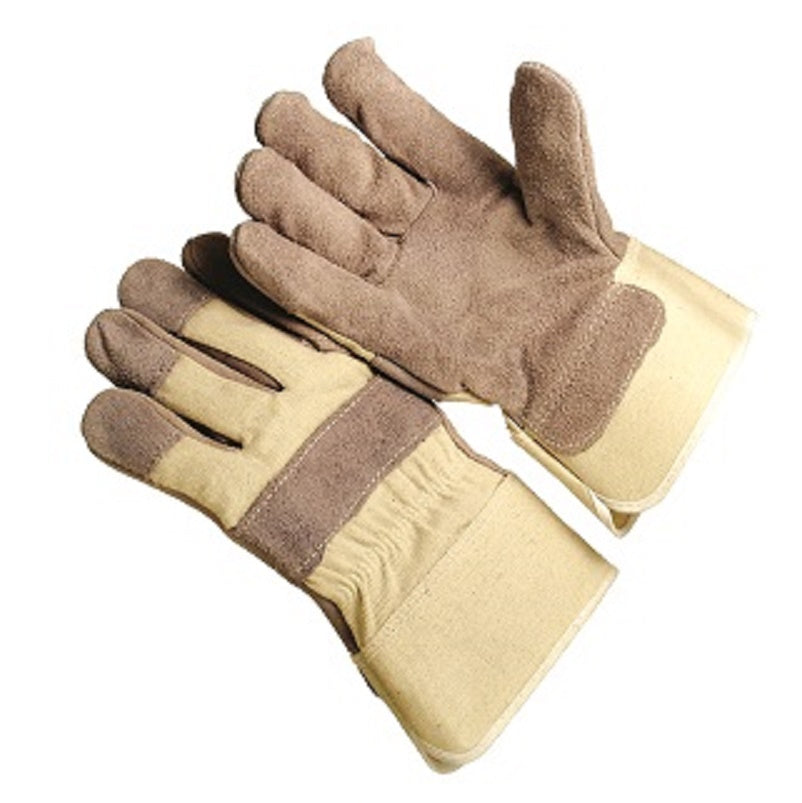 Economic Leather Large Glove w/Safety Cuff