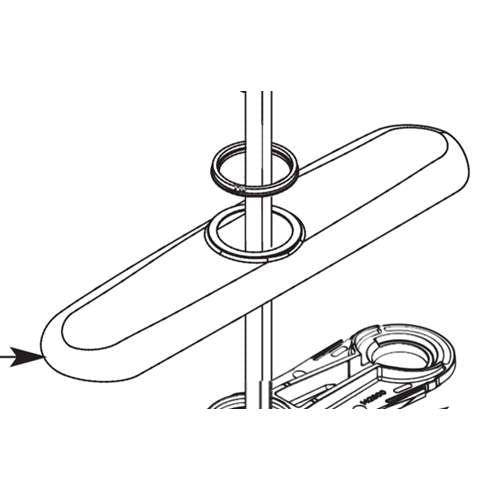 Replacement Escutcheon in Chrome