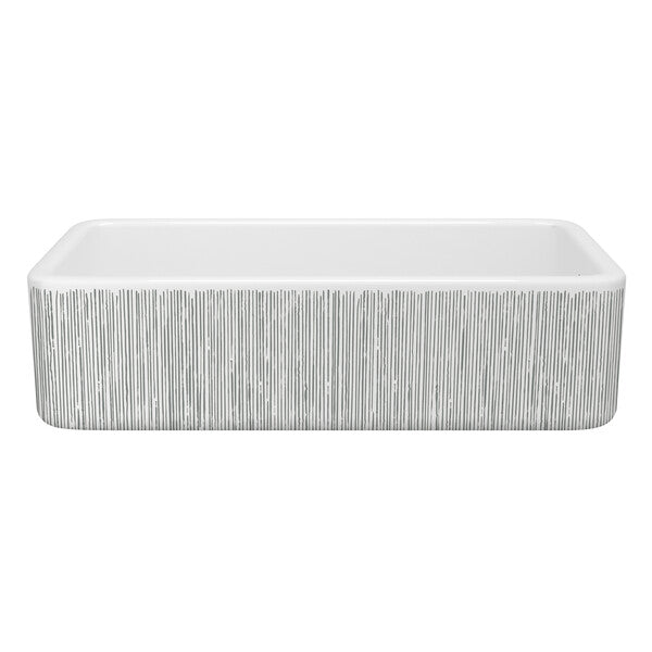Shaws Original 36x18x10" Kitchen Sink in Silver Lines
