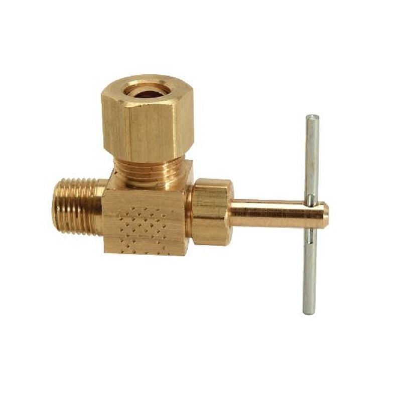 NEEDLE VALVE 1/4X1/8 COMPRESSION NV104-4-2X  CMPXMIP LEAD FREE Max Pressure 150 PSI